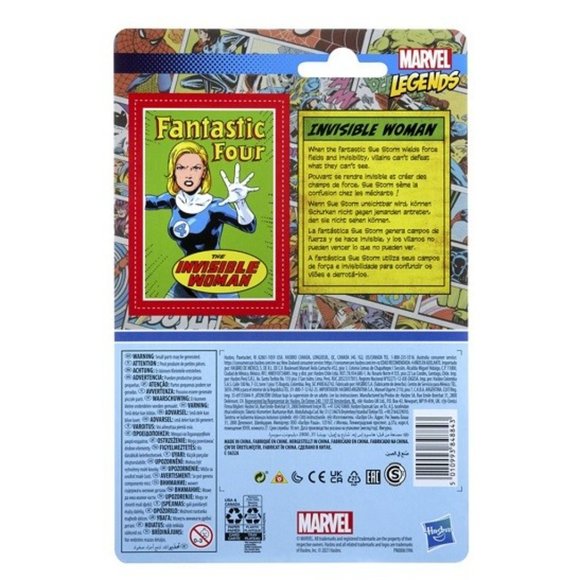 NEW!  Marvel Legends Retro Collection Invisible Woman Action Figure - Picture 2 of 2